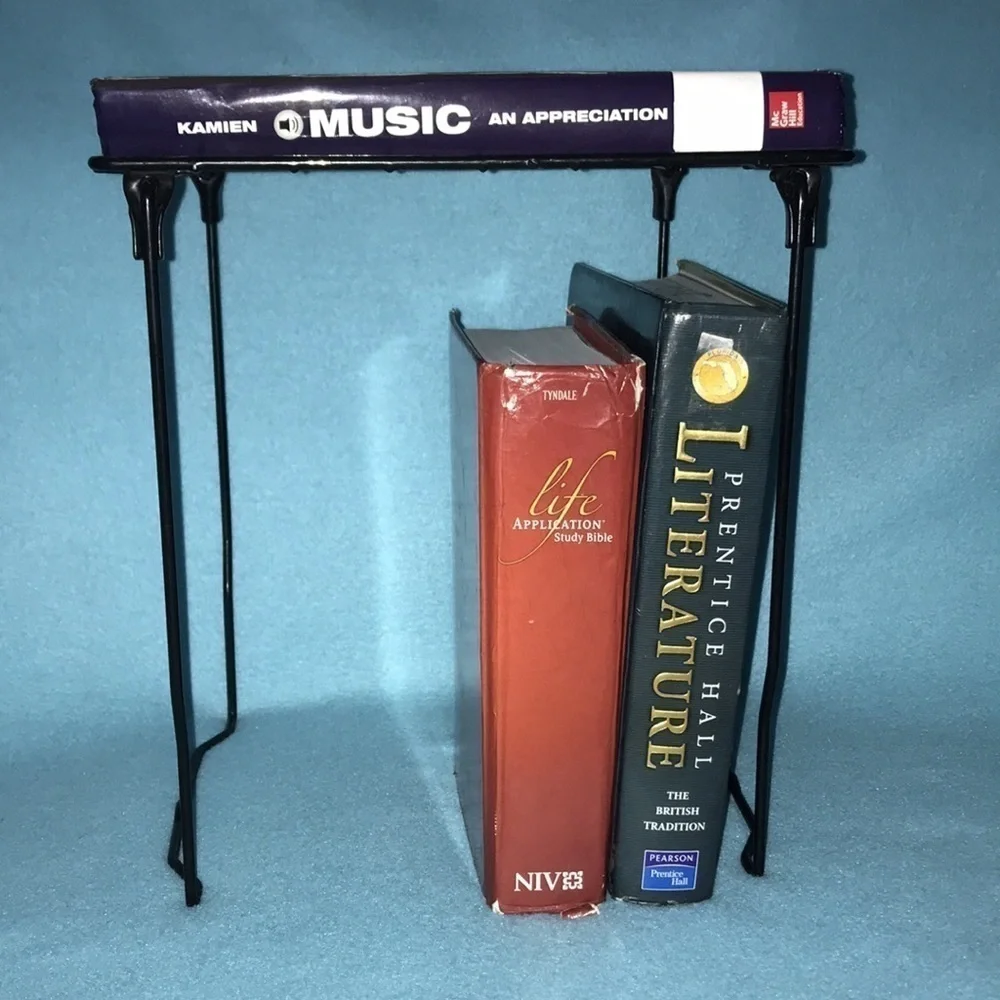 📚LOCKER shelf foldable black coated metal